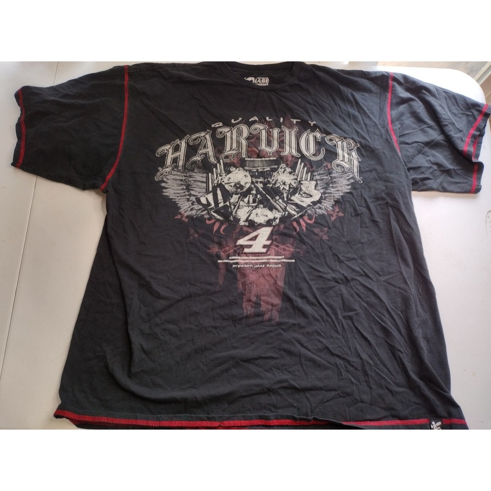 Chase Authentics NASCAR Kevin Harvick Stewart-Haas Racing Black T-Shirt Mens 3XL